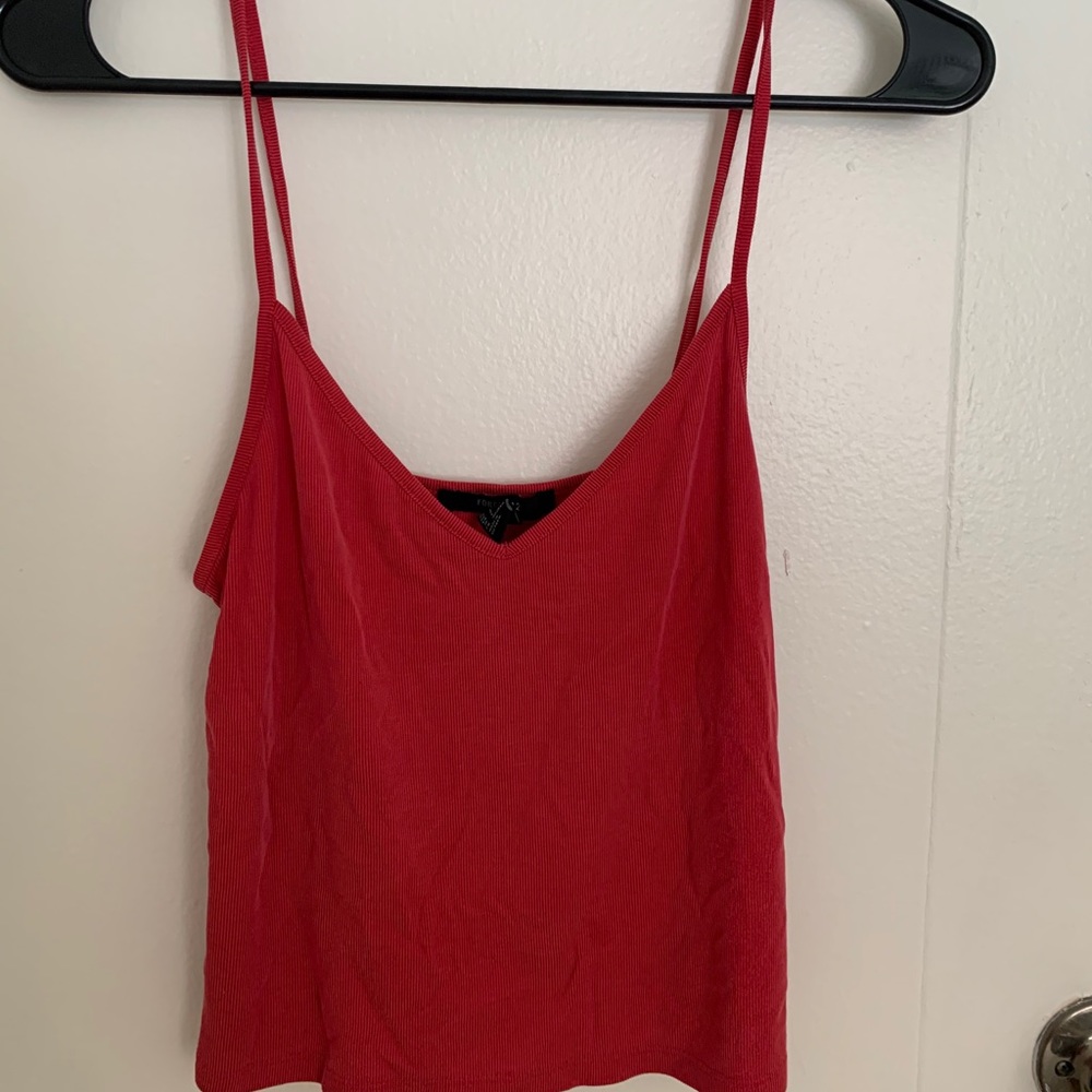 Red tank top
